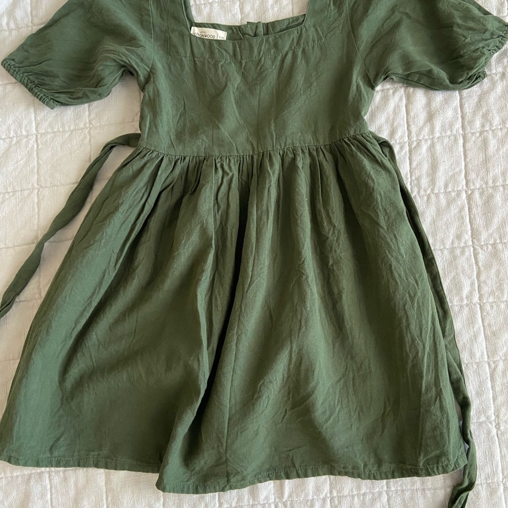 Girl’s Green Dress- Little Cottonwood Maple